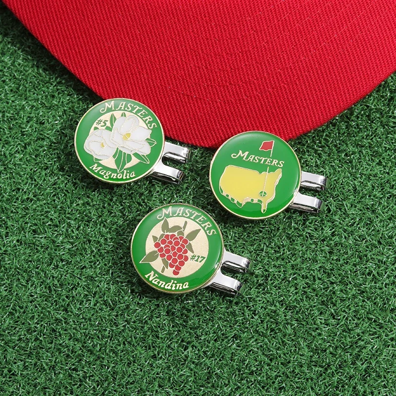 Magnetic Golf Ball Marker Hat Clips Funny Colorful Print Patterns Badges for Golf One Putt Eagle Tiger Cap Accessories Golf Gift