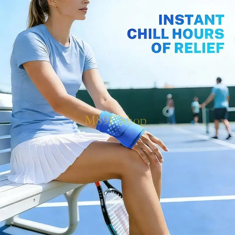 M89F Comfortable Fabric Covered Ice Pack Flexible For Thumb And Wrist Wrap In Various Sizes