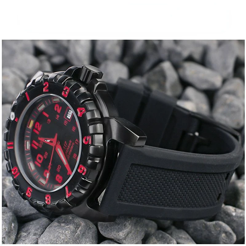 Silicone Watch Strap for Luminox Casio Protrek PRW-60/PRW-70/30yt Soft Waterproof Sweat-Proof Watch Band Accessories 23mm