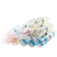 100 Pcs Solder Seal Wire Connectors, Heat Shrink Butt Wire Connectors Kit, Waterproof Insulated Heat Shrink Solder Butt Splice
