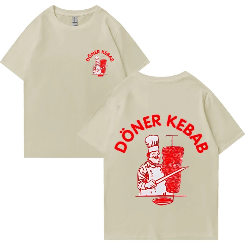 Funny Doner Kebab Graphic T shirt Men women \' s Summer Hip Hop Streetwear Oversized Cotton Short Sleeve T-Shirts Casual Clothes