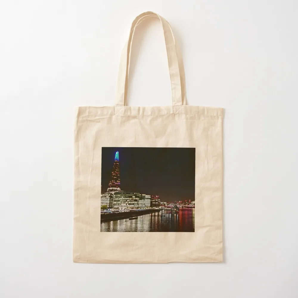 

The Shard At Night Tote Bag tote women Portable shopping canvas Canvas