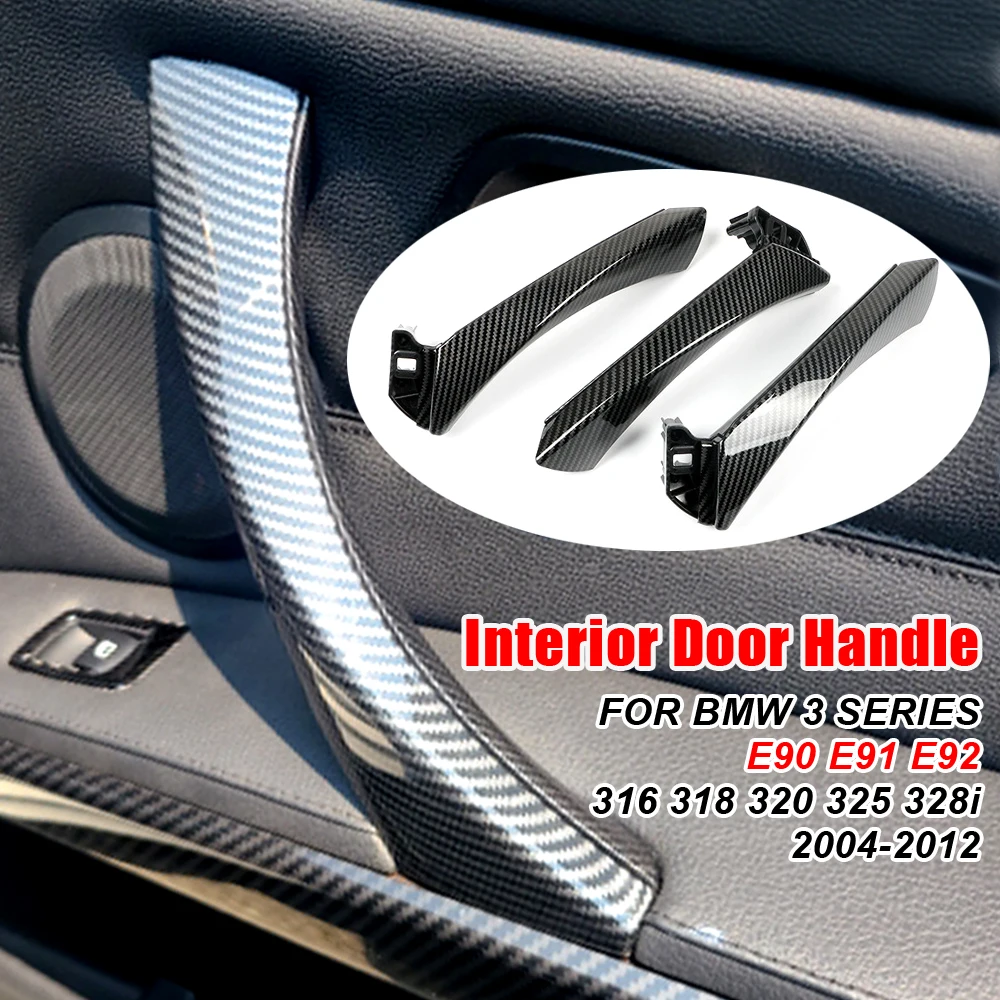 Original Inner Door Handle Panel For BMW E90 E91 For BMW 3-Series Sedan Pull Trim Cover 51417230850 51419150335 51419150340