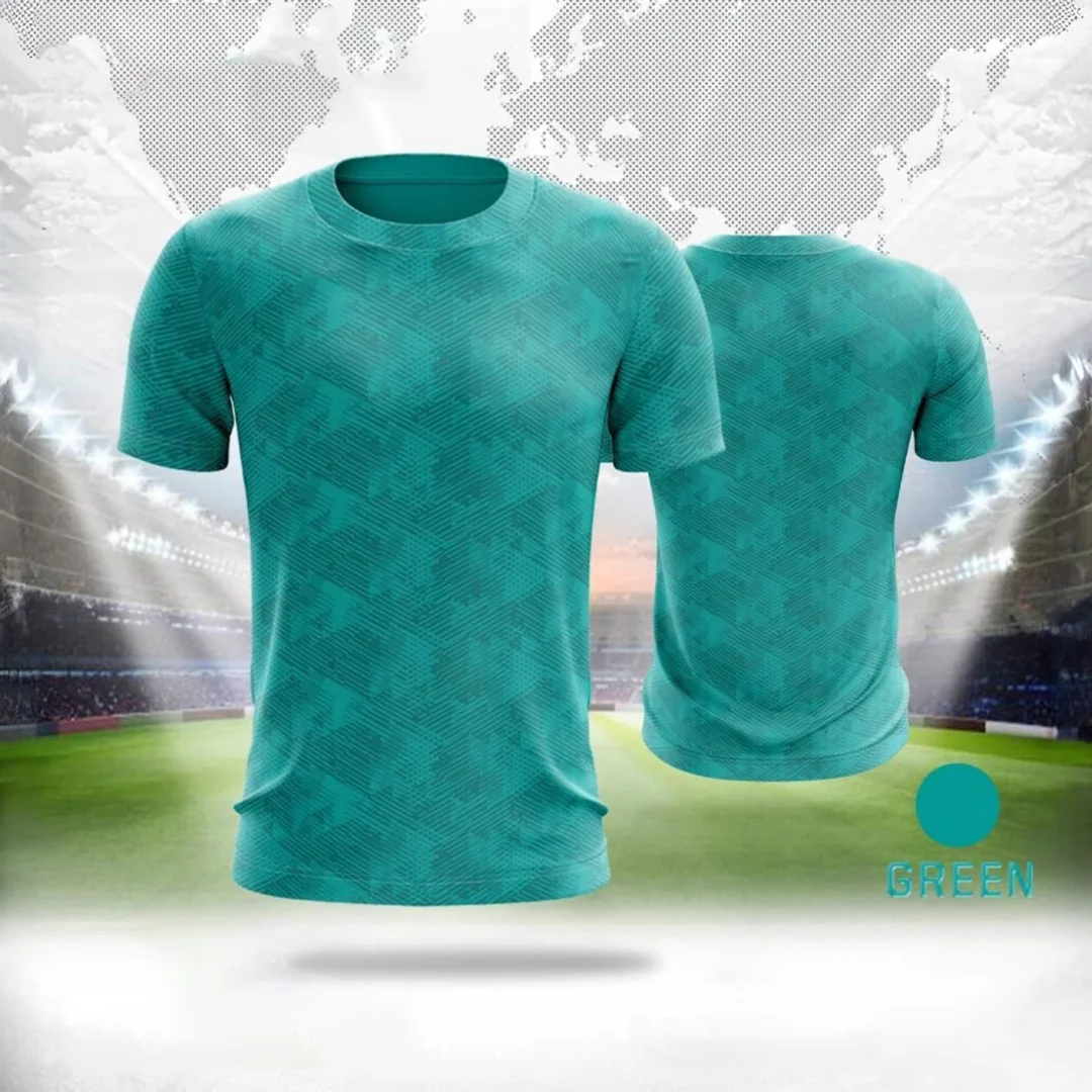 Men's T-Shirts Sports Fitness football Sportswear Quick-Drying Short Sleeve Basic Gym Tops Outdoor Training Running Men Clothes