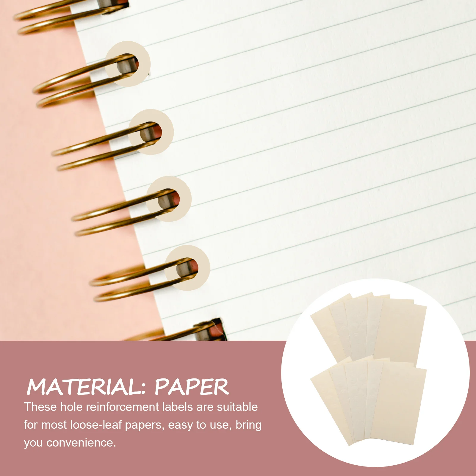 

280pcs Reinforcement Labels For Loose Leaf Paper Hole Stickers Heavy Duty Paper Hole Reinforcement Stickers Binder Ring Labels