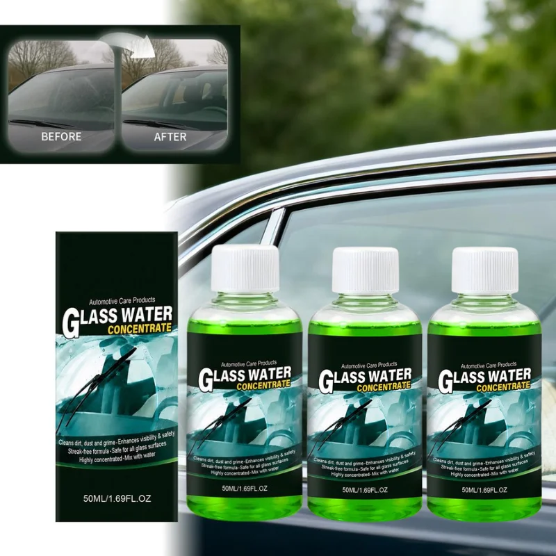 Auto Glass Cleaning Agent Removes Dirt Grime Improve Driving Visibility Car Glass Water Concentrate Windshield Cleaner Liquid