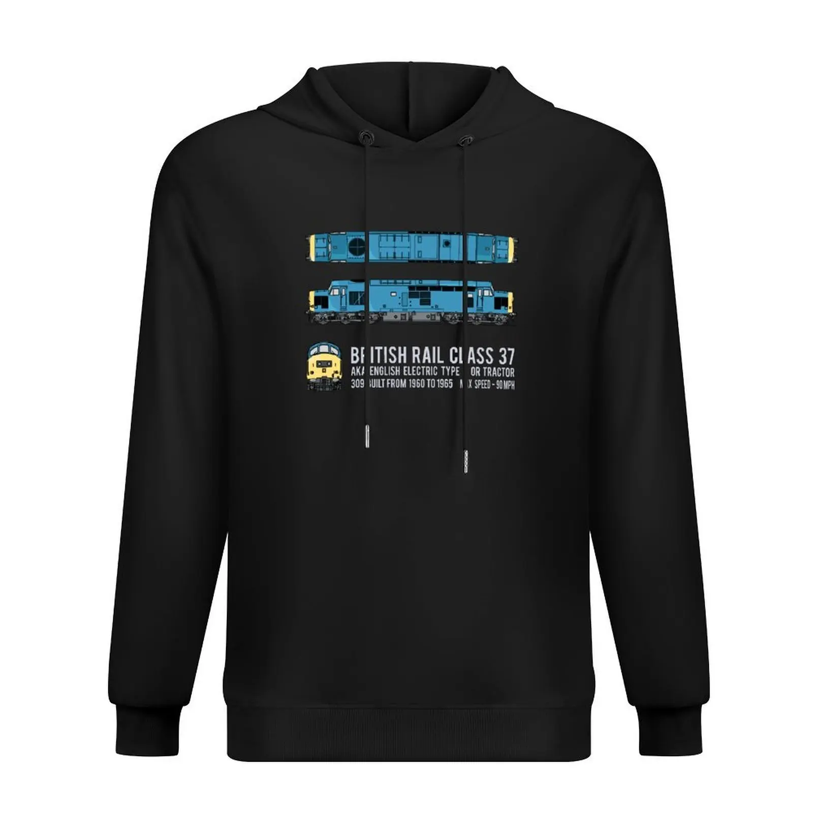 

British Rail Class 37 English Electric Type 3 Locomotive Diagrams Gift Hoodie fashion men men's clothes mens clothes tracksuit