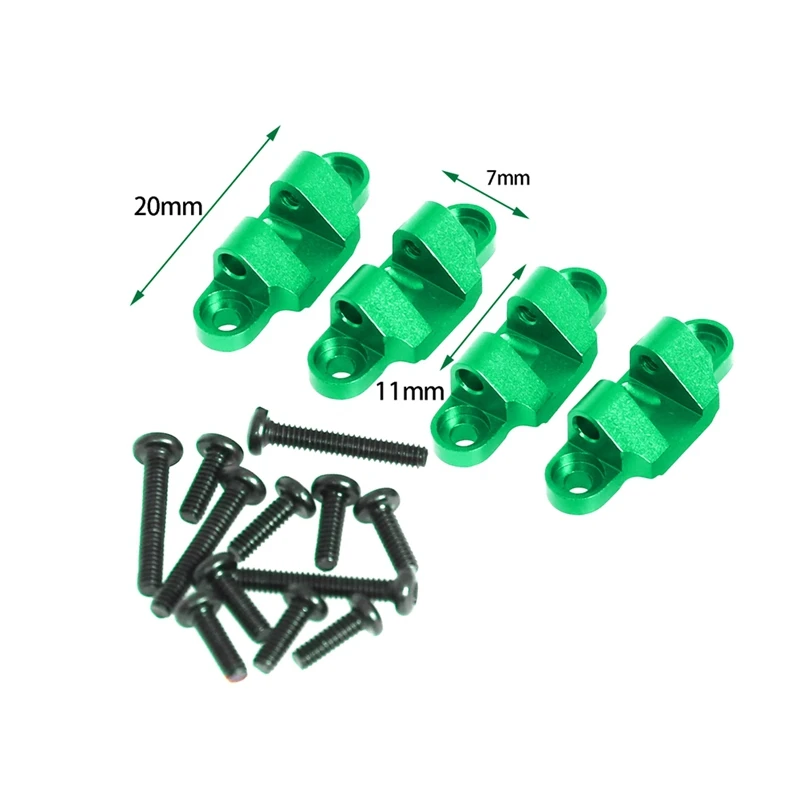 Kit de montaje de amortiguador inferior de actualización de coche RC para LOSI 1/18 Mini LMT 4X4 cepillado Monster Truck RC piezas de mejora de coche