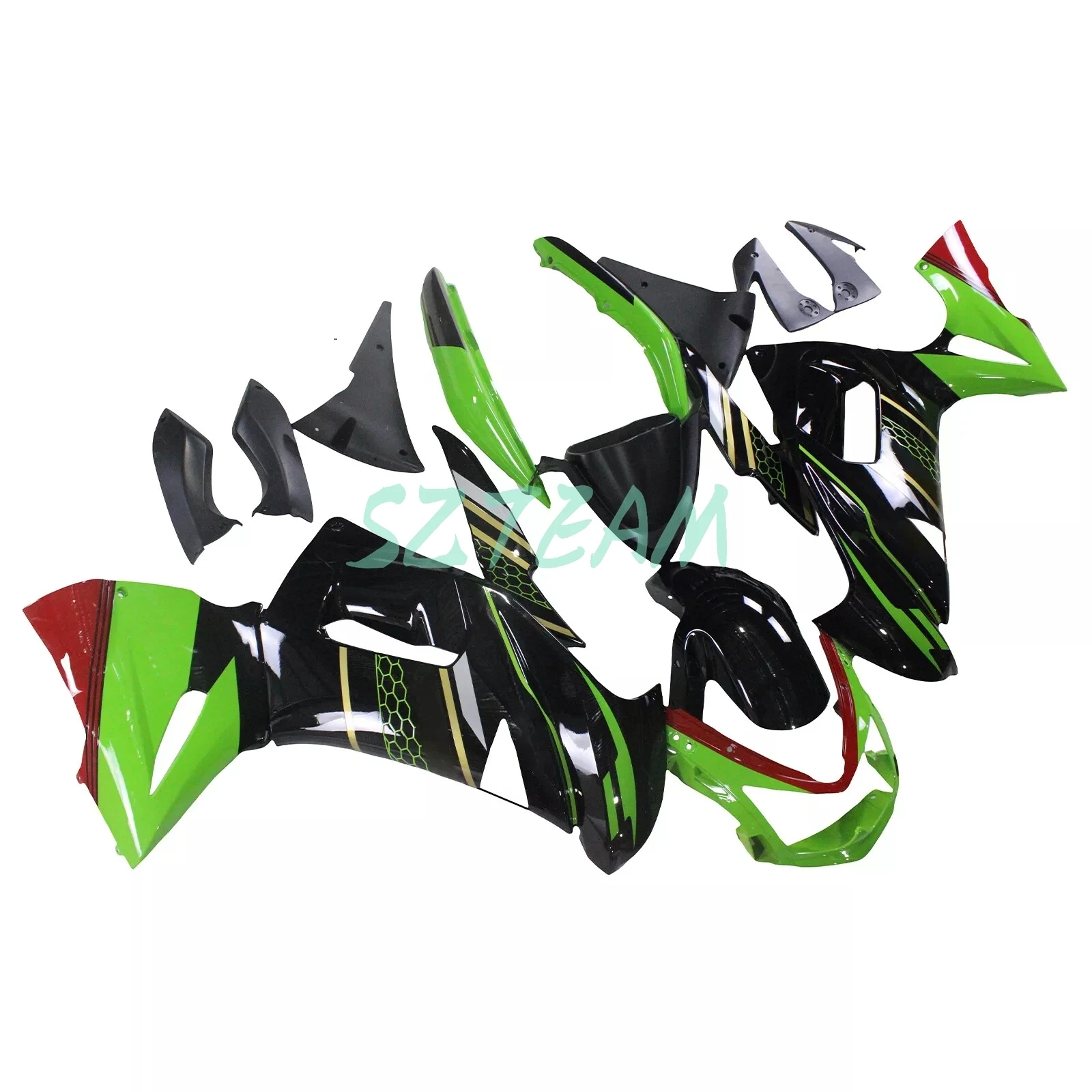 For 2006 2007 2008 KAWASAKI NINJA 650 Aftermarket Motorcycle Fairings ER-6f 06 07 08 Prime ABS Plastic Fairing Kit - view 6