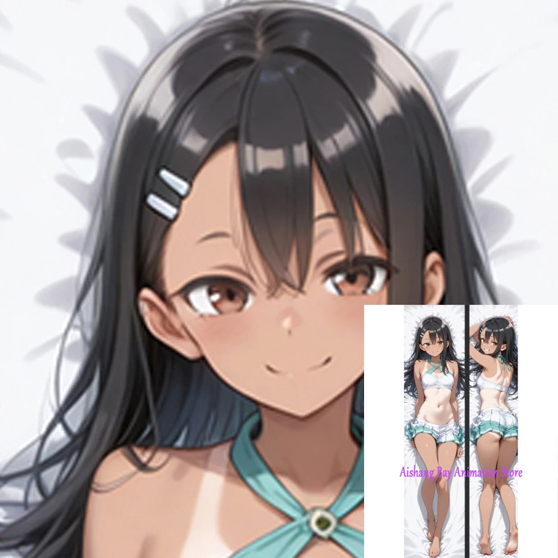 

Dakimakura Anime Hayase Nagatoro 2 Side Printed Hugging Pillowcase Cushion Bedding Decor Pillow Cover