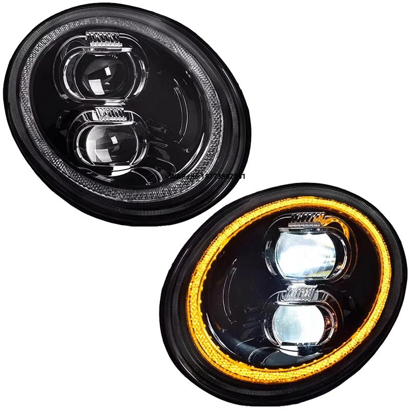 2 Pieces for Beetle Accessories Plug and Play LED Head Front Light VW Beetle 2006-2012 Upgrade Headlamp Headlight