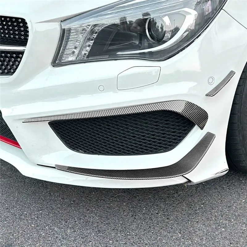 For Mercedes Benz CLA Class C117 AMG Line 2013-2015 Front Bumper Lip Splitter Spoiler Diffuser Cover Trim-X59A