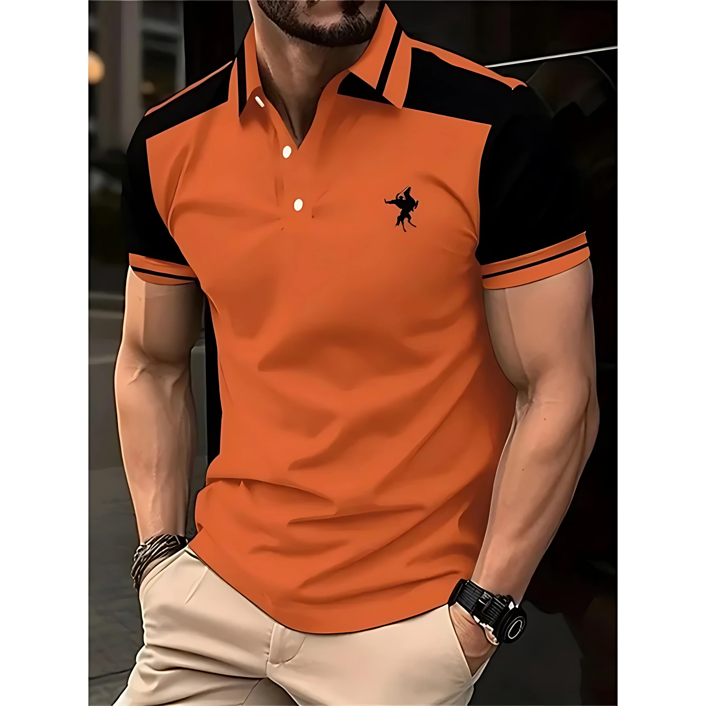 2026 Summer Men's Polo Shirt - 3D Printed Design Breathable Lightweight Comfortable Casual and Fashionable Men's Clothing
