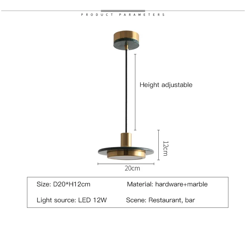 Современная мраморная светодиодная Подвесная лампа в скандинавском стиле для спальни, прикроватного столика, столовой, ванной комнаты, каменное украшение, круглая маленькая люстра, светильники