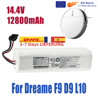 100% Original Battery for Dreame Robot Vacuum Mop Cleaner D9 F9 L10 L10 Pro 12800mAh Lithium-ion Battery Pack 4INR19/66-2