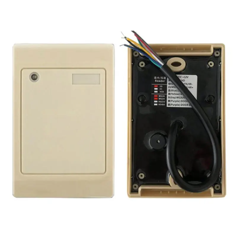 Smart RFID Reader EM ID Reader 125K Wiegand 26/34 Output Suit For Access Control Sn:A2D