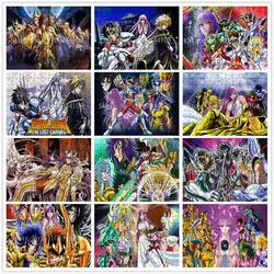 Пазлы аниме Saint Seiya, 1000 шт., Развивающие головоломки для декомпрессии для взрослых и детей, Веселая игра с высокими сложностями, игрушки