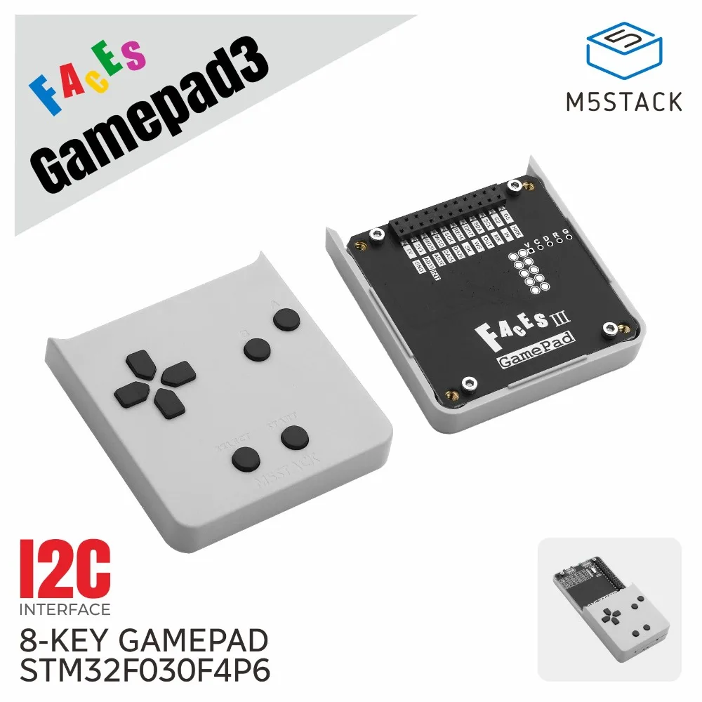 M5 Stack Faces Gamepad 3 Faces Bottom Series Game Control Input Module Develop Board Robot Kit Accessories