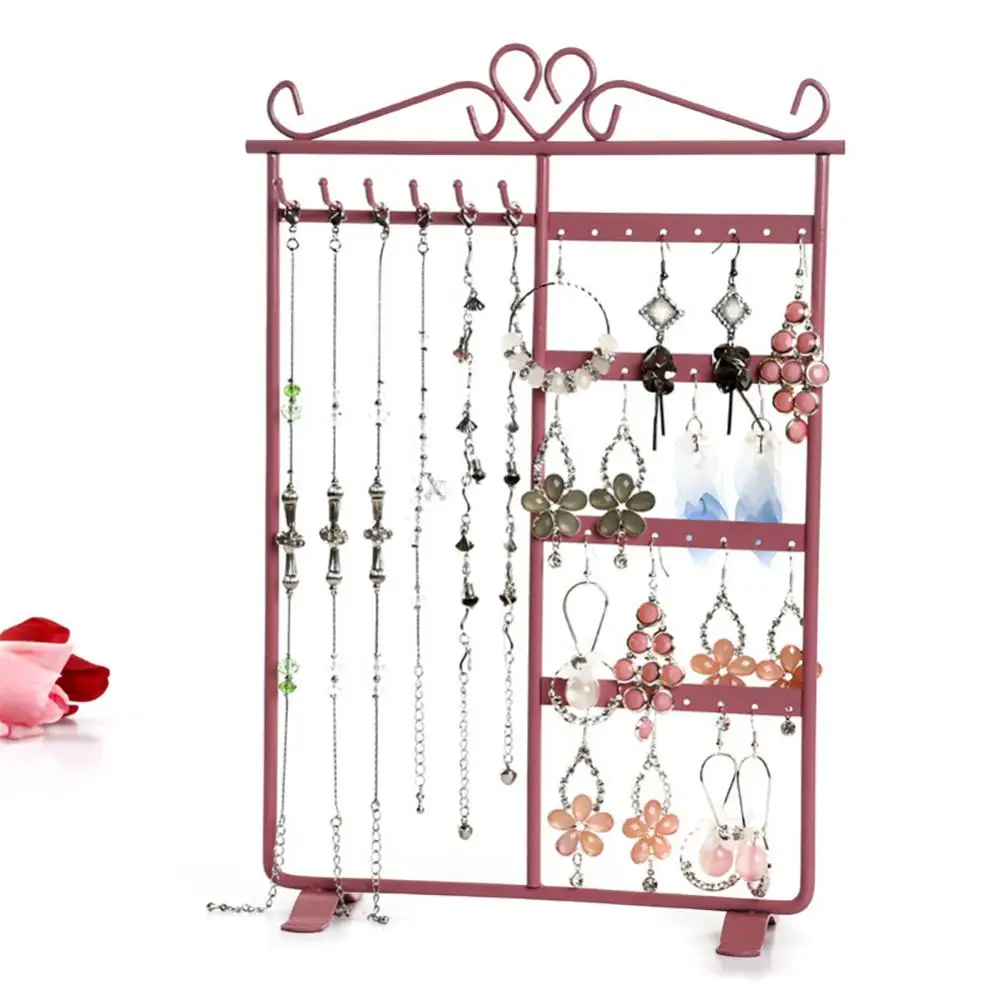 

Display Earrings Necklace Jewelry Hanging Rack Metal Stand Organizer Holder hot