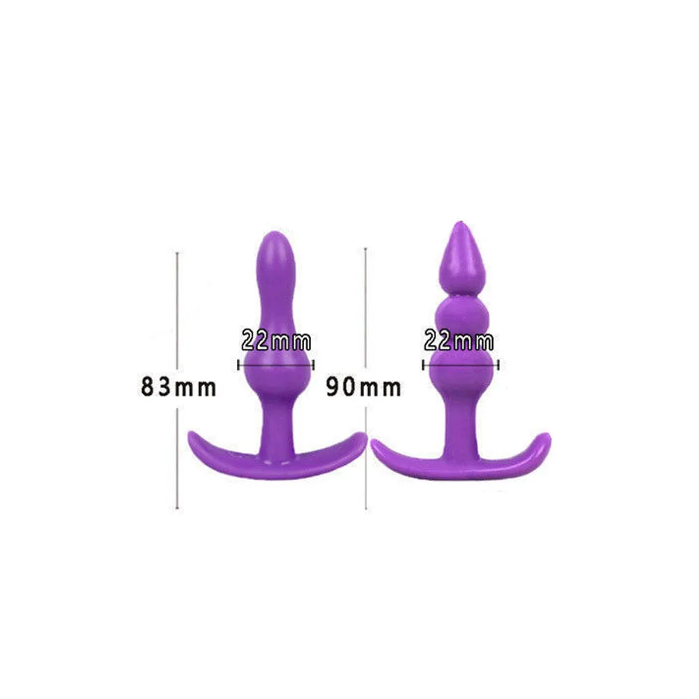 Tappi anali in Silicone morbido perline anali Dildo Butt Plug massaggio alla prostata tappo Sexy Unisex giocattolo adulto del sesso per uomini donne