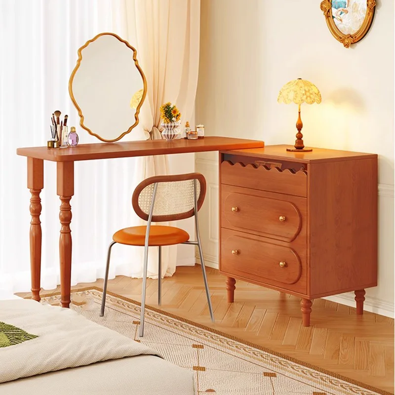 Vintage Mid Century Schminktisch Ästhetischer trendiger klassischer französischer Schminktisch Retro Luxus Tocador De Maquillaje Möbel