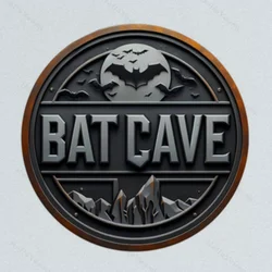 Vintage Bat Cave Metal Sign 8x8 Inches Perfect for Yard Porch Garage Cafe Bar Garden or Home Wall Decor Unique Retro Plaque