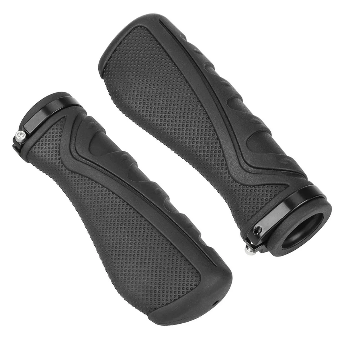 

ABJG-Handlebar Grip Cover Electric Scooter Grips with Locking Ring Bicycle Non-Slip Handlebar Grips