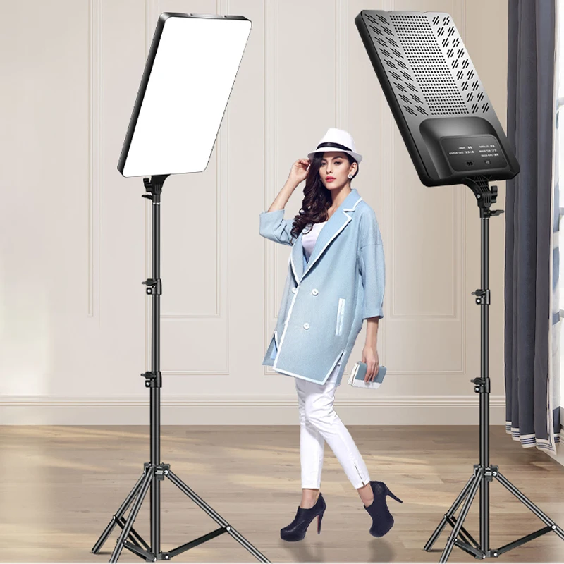 

50W LED Fill Lamp Video Light Panel Bi-color 3200k-6500k Photography Lighting Live Stream Photo Studio Light For Youtube Tiktok