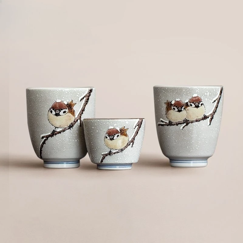 

Tea set Nakamura, hand-painted ceramic teacup, small Japanese cup