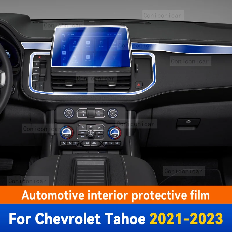 

For Chevrolet Tahoe 2021-2023 Car Gearbox Panel Film Dashboard Protective Sticker Interior Anti-Scratch Film Cover Accessories