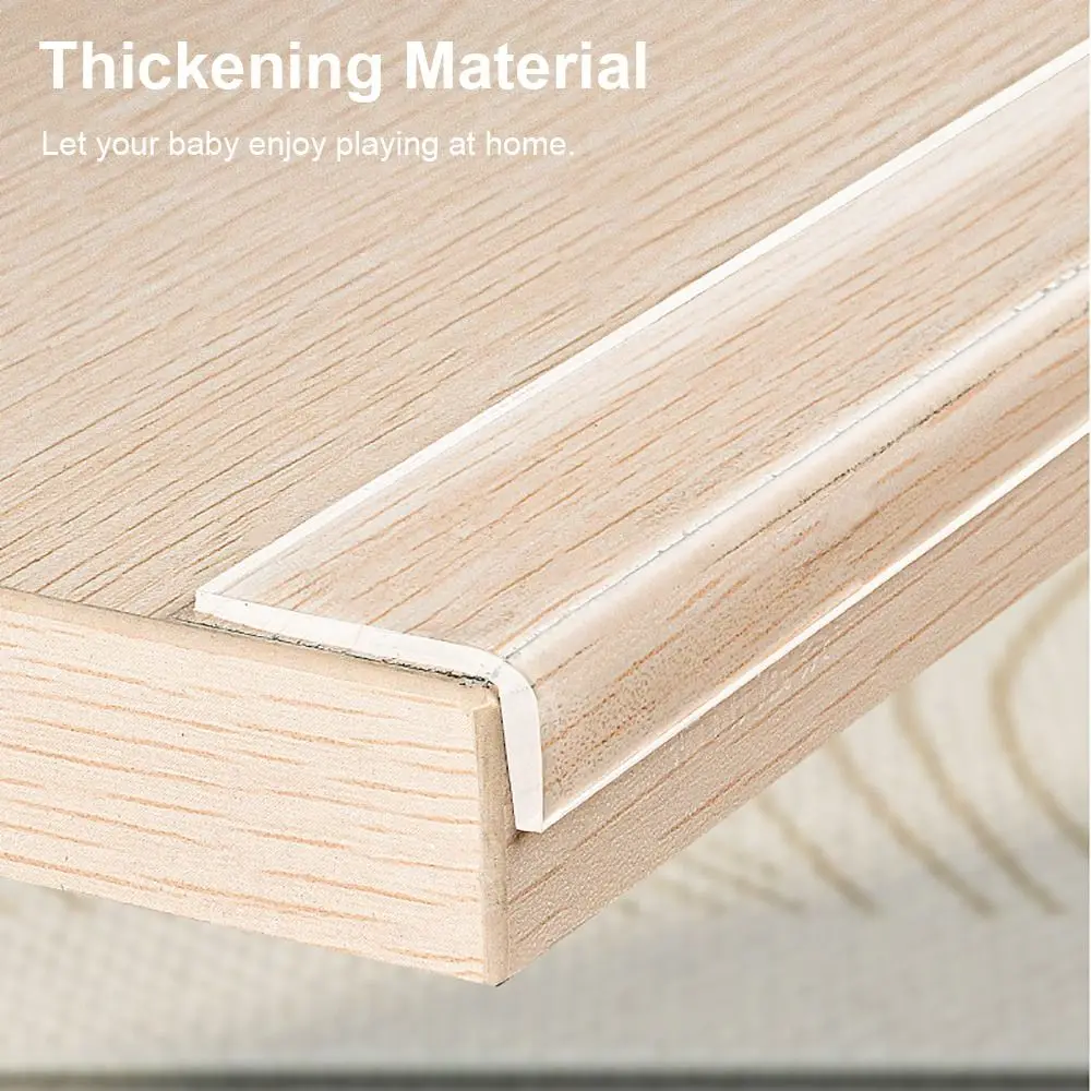 Kids Collision Proof Table Edge Guard Tape Self Adhesive Transparent Protective Strip Thickened Soft Furniture Corner Bumper