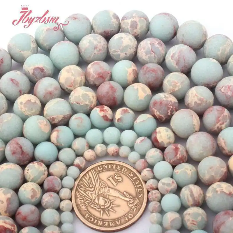 4/6/8/10/12 مللي متر جولة Forst جلد الثعبان جاسبر فاصل فضفاض الخرز 15 بوصة DIY بها بنفسك اكسسوارات حلية صنع المجوهرات قلادة سوار