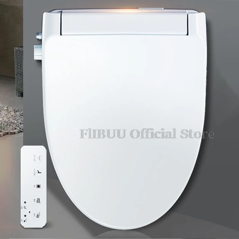 Smart Bidet Toilet Seat Cover Multiple Spray Modes Heated Seat Instant Warm Water Warm Air Dryer Elongated Soft Close Toilet Lid