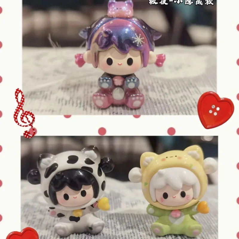 جديد Uu Youyou First Gener and Little Meow سلسلة وقت السفر حقيبة أعمى صغيرة المد اللعب Q نسخة تحصيل نموذج سطح المكتب هدية