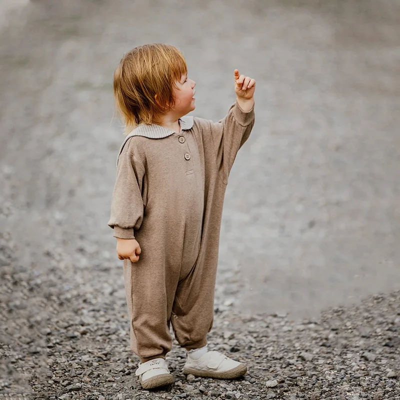 

Комбинезон с длинными рукавами, альпинистский костюм, комбинезон, верхняя одежда, детская теплая одежда для малышей, осень 202, студенческий ведущий стиль, младенцы, молодые дети