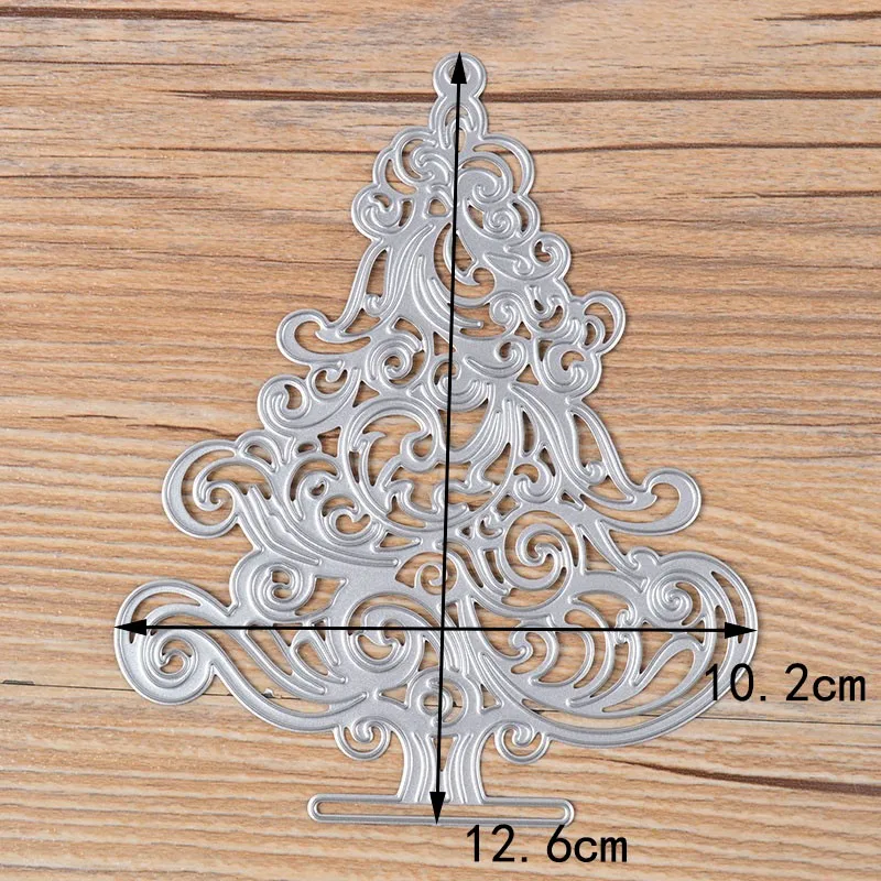Hot Christmas Tree Cutting Dies Stencil Scrapbooking Embossing Album Paper Card Gift
