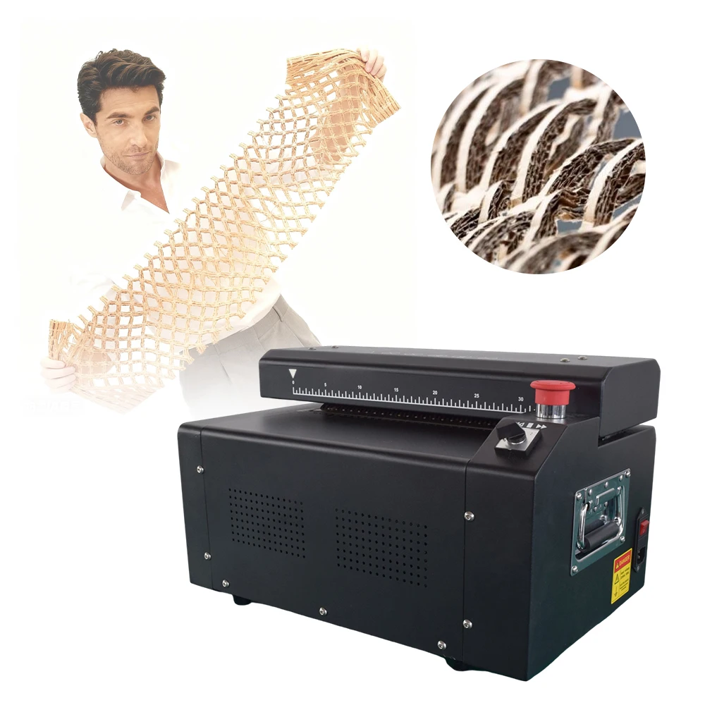 

LinkAir 325mm Reuse Scrap Corrugated Cardboard Paper Shredder Strip Cut Honeycomb Cardboard Sawdust Machine Cutting