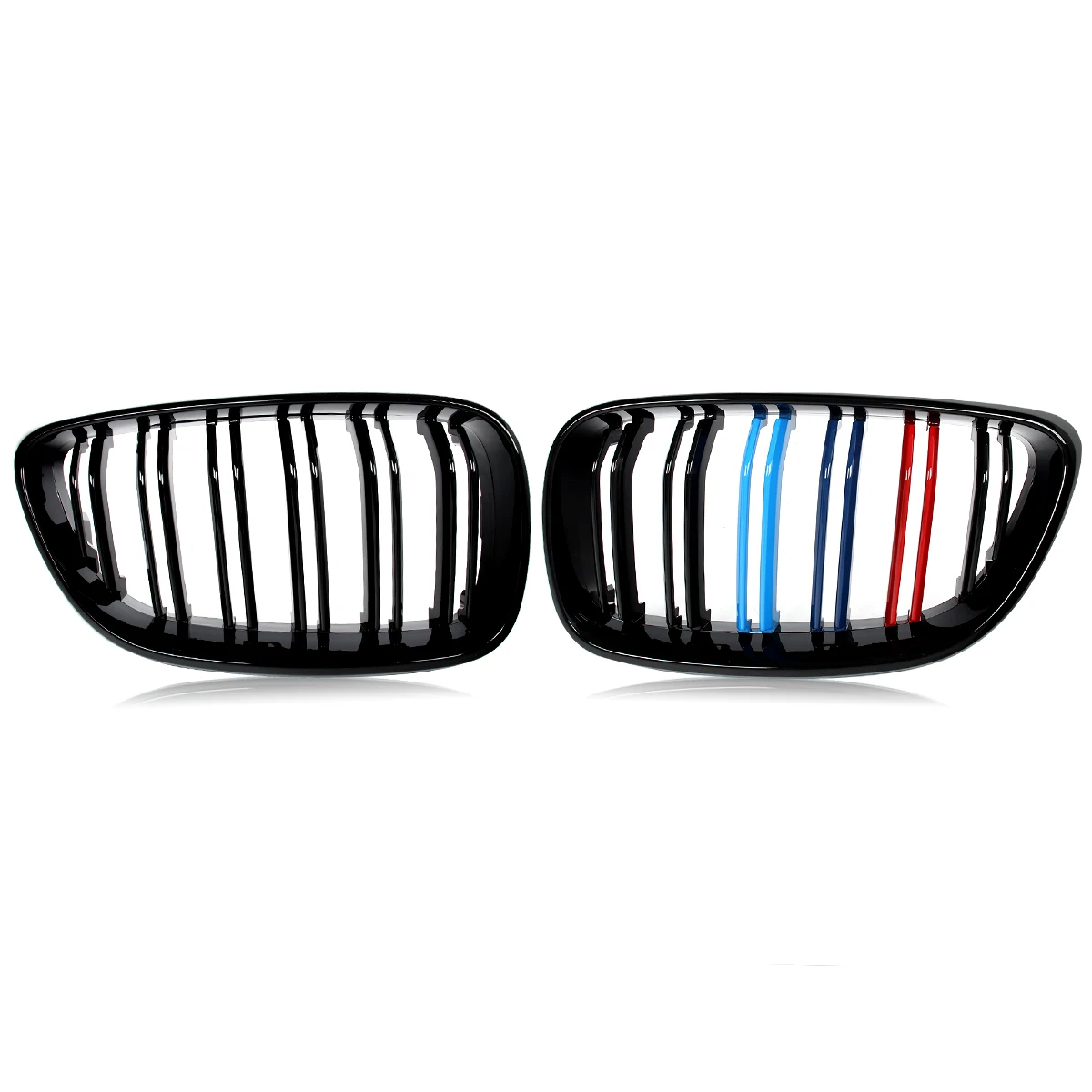 شواية M-Color لسيارة BMW F22 F23 F87 M2 2014-2018-2021 شبكة الكلى الأمامية LH + RH #3
