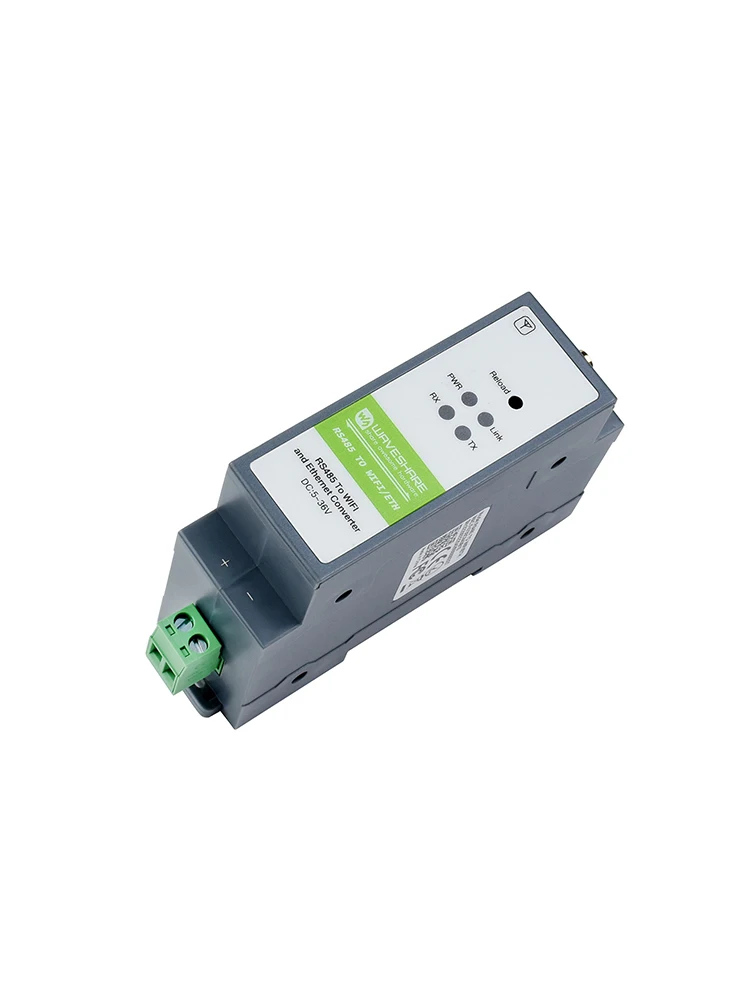 Modbus Industrial MQTT JSON serial server RS485 a wifi RJ45 Ethernet TCP/IP a soporte de montaje en riel serial