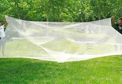 Lawaia Multifilament Hand Carry Fishing Net Outdoor Sturdy Braided Fish Net with Bamboo Poles for River and Pond Nylon 3x3/4x4m