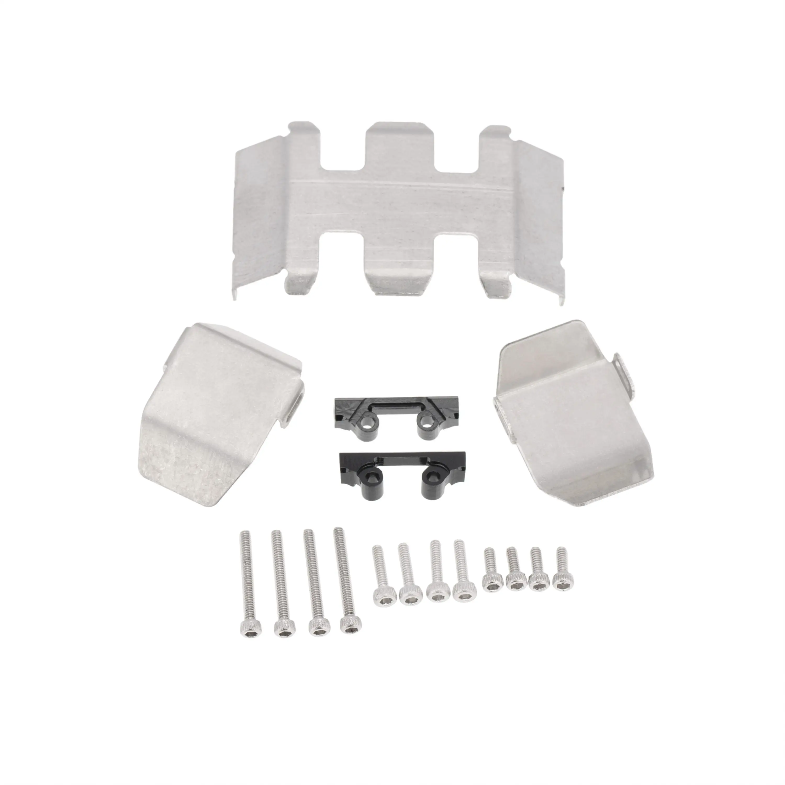 Per Axial SCX24 90081 1/24 RC Crawler Parti di Aggiornamento Telaio In Acciaio Inox Armatura Cambio Assale Protezione Accessori