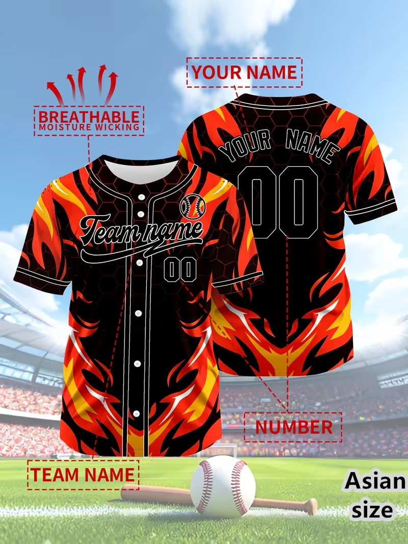 

Custom Baseball Jersey For Men Personalized Baseball Uniform With Printed Team Name Number Baseball Shirt Fans Gift Sport Wear