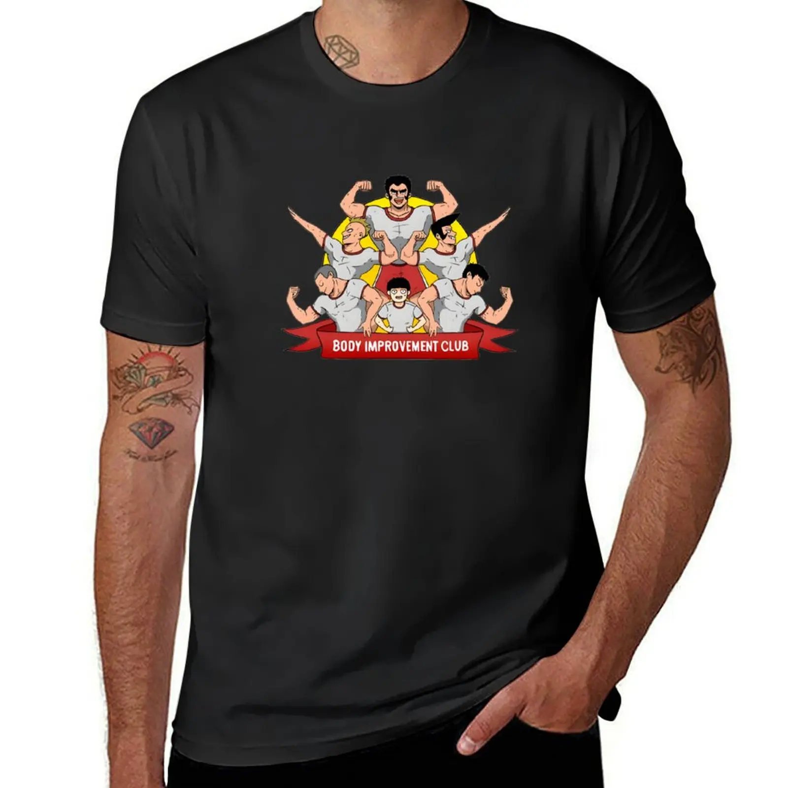 

Body Improvement Club! T-Shirt street wear sweat man clothes cotton man t-shirts Short sleeve tee men