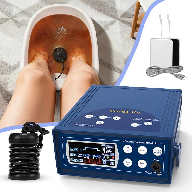 Warehouse Latest 3 in 1 Ionic Foot Bath Detox Machine Ion Cleanse Foot Spa Detox Equipment