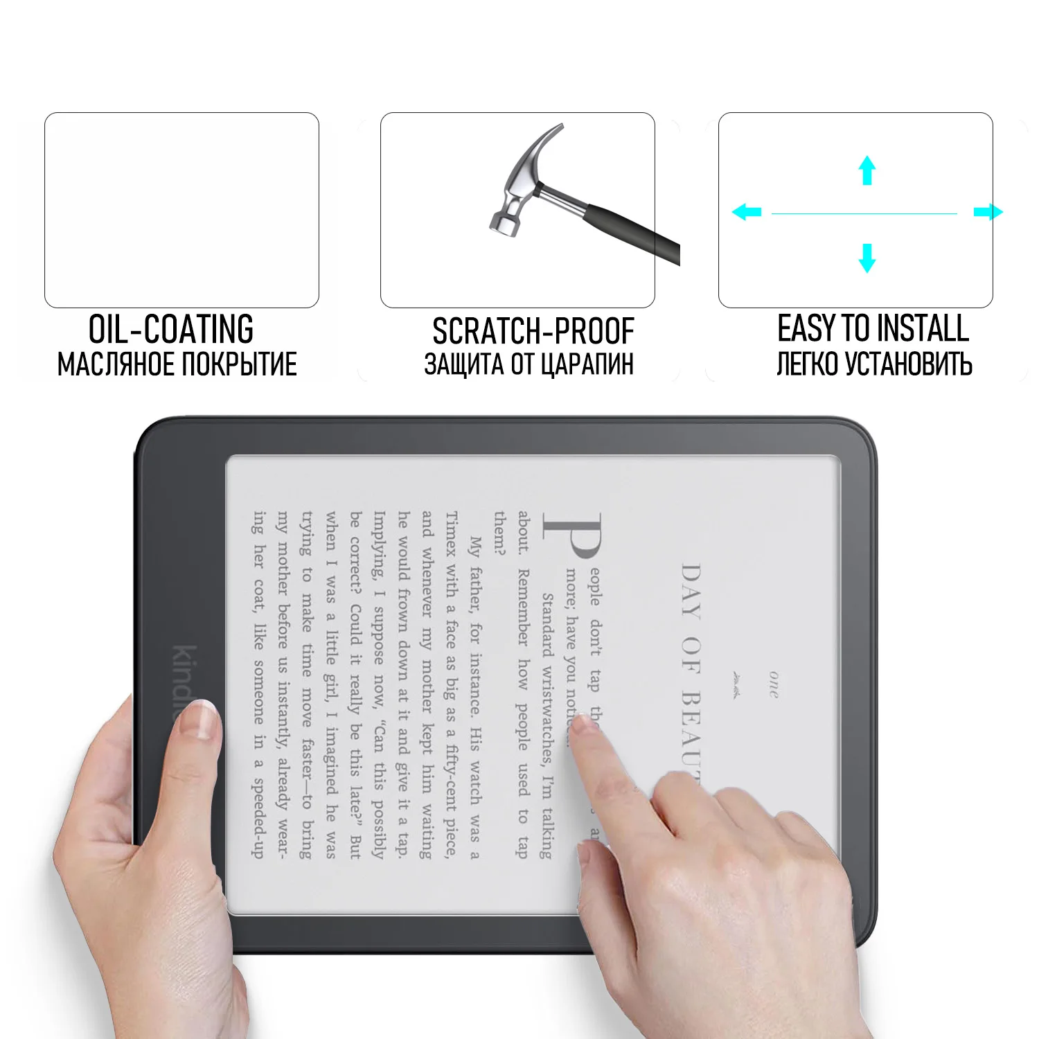 For Kindle 6.0 2026 Tempered Glass Film Screen Protector On Kindle Colorsoft 7.0 Signature-Edition 2026 Damage-Proof 2-Pieces