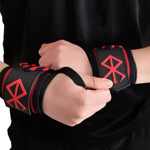 Berserk Anime Weightlifting Wrist Wraps, Wrist Support with Heavy Duty Thumb Loop for Powerlifting