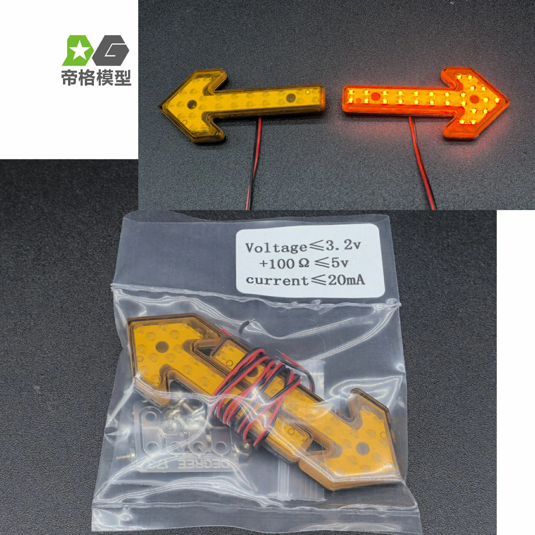 Für 1/14 Tamiya RC LKW-Anhänger-Kipper für Scania 770S R470 R620 Mercedes-Benz Actros Volvo Blinker DIY-Teile RC-Autos – Detail 5