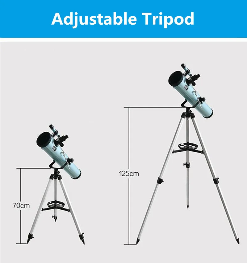 Imagem -04 - Telescópio de Grande Abertura para Observação Espacial Monocular Profissional de Zooming Telescópio Reflexivo Astronômico F70076 350 Vezes