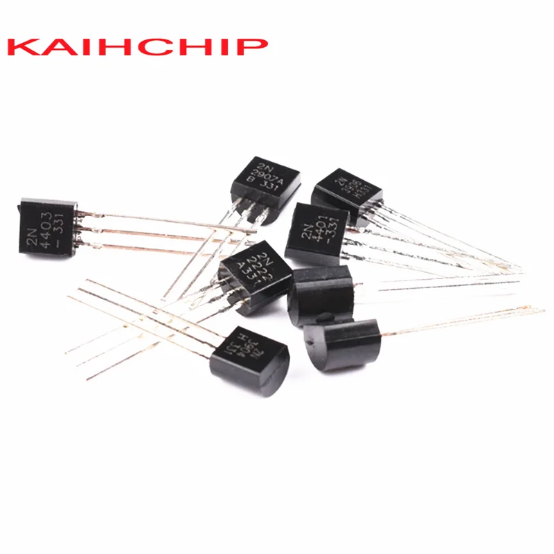 100pcs 2N2222 2N2907 2N3904 2N3906 2N4401 2N4403 2N5401 2N6517 2N5551 2N7000 S8050 S8550 SS8050 SS8550 TO-92