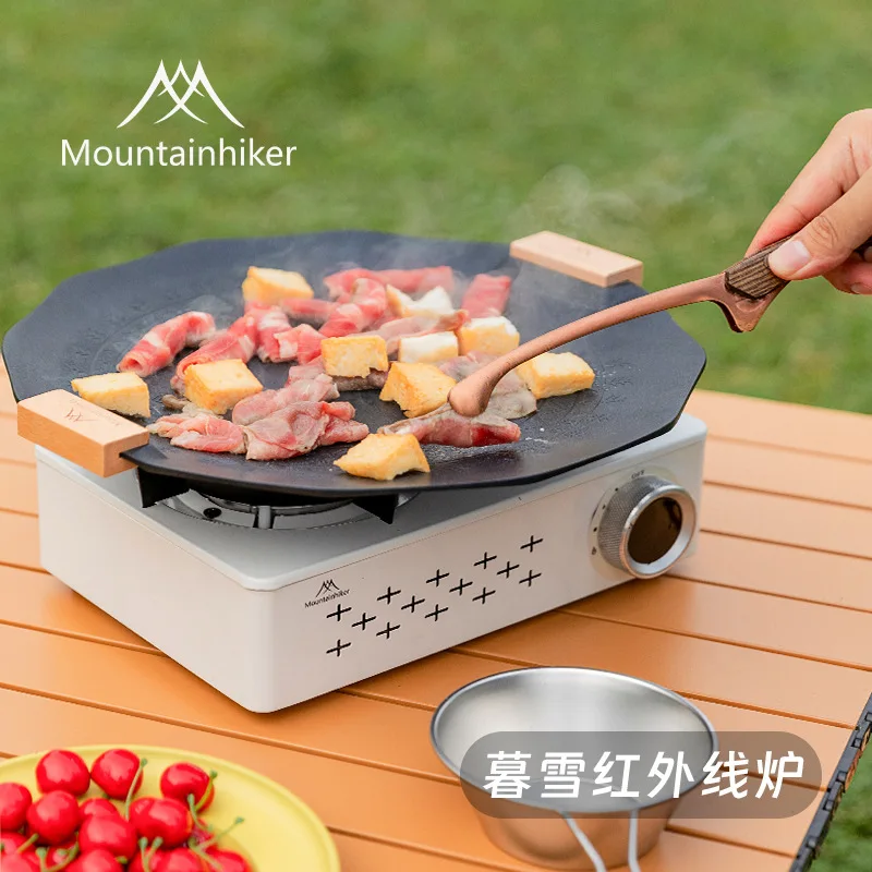 Red Twilight Snow Outdoor Portable Stove Camping Windproof Gas Household Card Magnetic Stove Cassette Stove